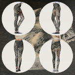 Legging Monocromática Sepia Vintage — Cinza de Imagens<br><div class="desc">Imagine-se a paisagem antiga e os cartões postais viagem arquitetônicos são usados para criar essas leggings únicas e na moda de sépia cinza monocromática. O intrincado padrão resultante faz uma declaração de moda que é divertida e chique.</div>