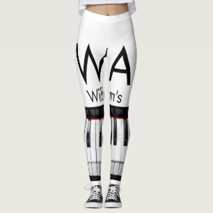 Legging Monograma adicione o nome inicial da letra texto m