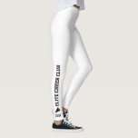 Legging Monograma Cheerleading feito sob encomenda do nome<br><div class="desc">Caneleiras feitas sob encomenda impressionantes para você ou seus clube do elogio/equipe inteiros. Seu nome da equipe funciona acima dos pés e seu monograma, nome ou número são posicionados apenas acima do tornozelo e abaixo de um megafone. Você pode mudar a cor de texto para combinar seus uniforme/cores da equipe...</div>