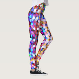 Legging Monograma corajoso na moda colorido legal de Bokeh