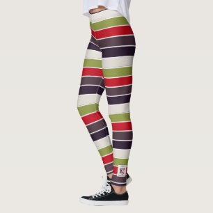 Legging Monograma da Paleta de Cores do Pastel Cozy Christ