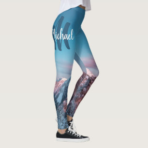 Legging Monograma do céu magnético Storžič Eslovênia