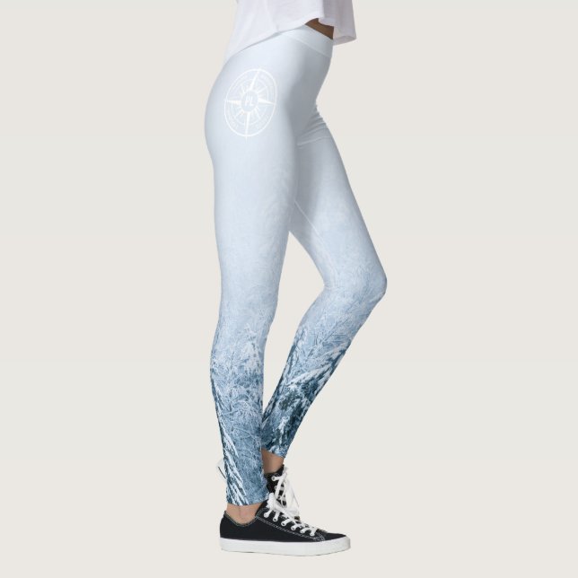 Legging Monograma monograma de emblem em estrela de compas (Direita)