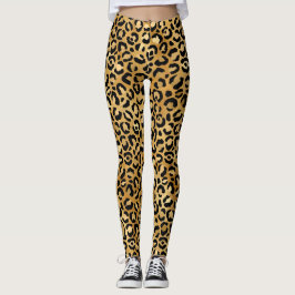 Legging Monograma Personalizado com Estampa de Leopardo Mo