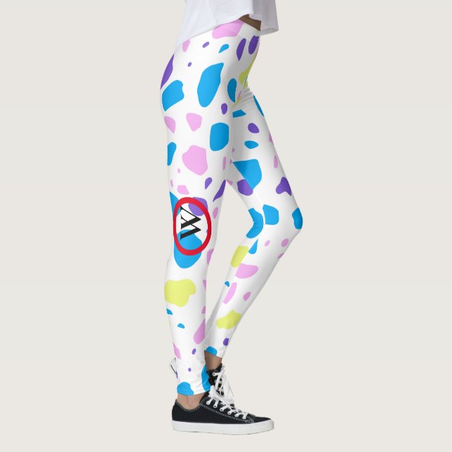 LEGGING MONOGRAMA TERRAZZO PADRÃO MULTICOLOR (Direita)