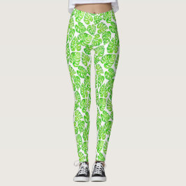 Legging Monstera deixa aquarela