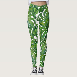 Legging Monstera Verde Deixa-se tropical