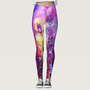 Legging MONSTERS HALLOWEEN / Roxo da Guerra da Orca