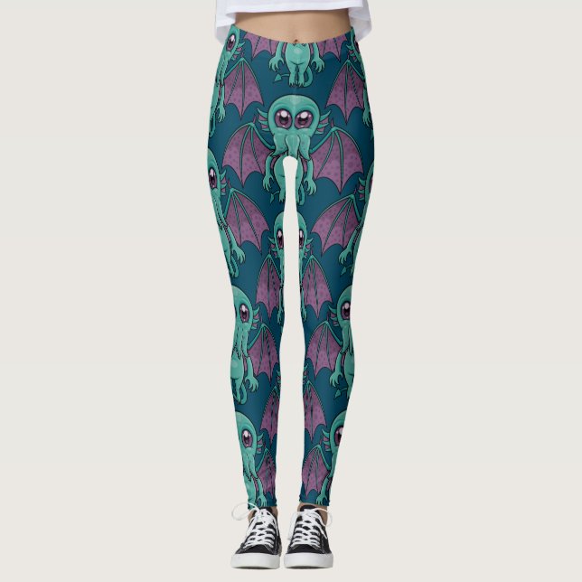Legging Monstro de Cthulhu, Bebê Cento (Frente)