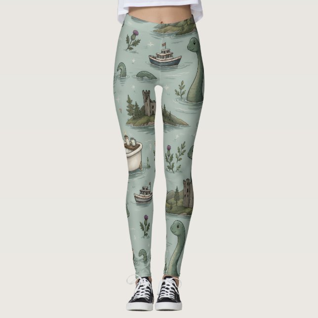 Legging Monstro do Lago Ness  (Frente)