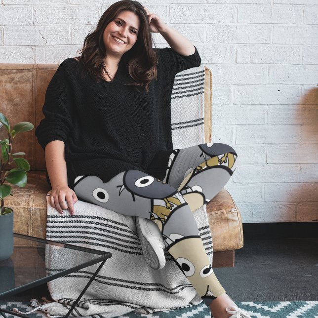 Legging Monstros do Doodle (Criador carregado)