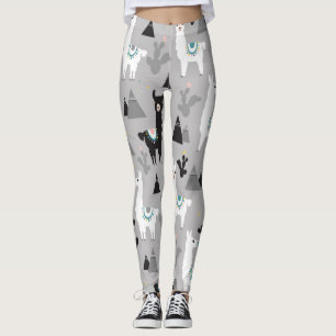 Legging Montanhas de lama cactus, padrão perfeito.