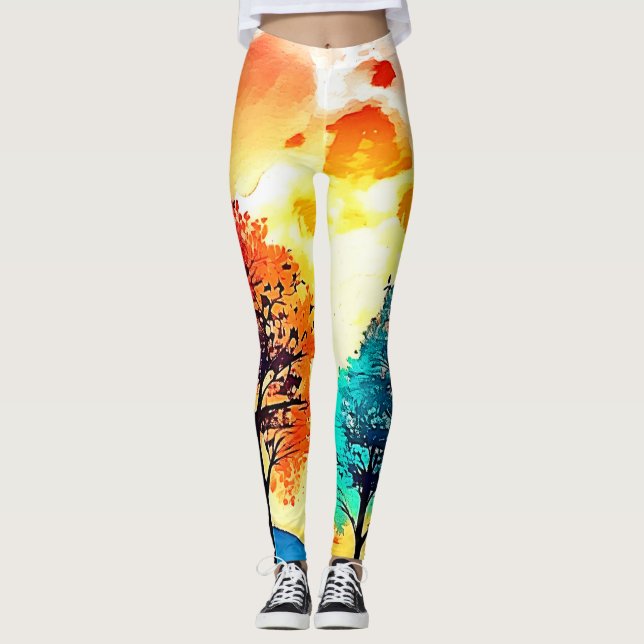 Legging Moonlit Forest Fantasy Art (Frente)