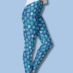 Legging Morango Azul