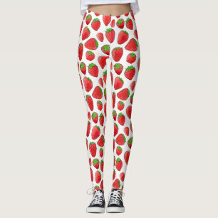 Legging Morango da aguarela