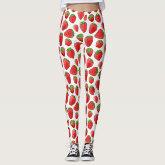Legging Morango da aguarela
