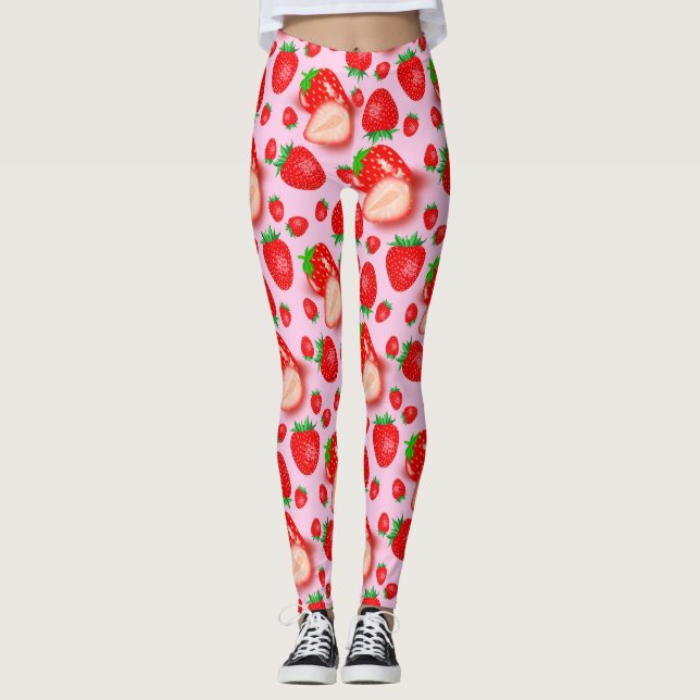 Legging Morango Rosa (Frente)