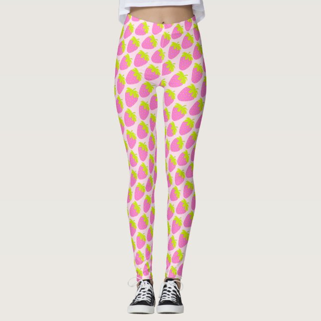 Legging Morango Rosa (Frente)