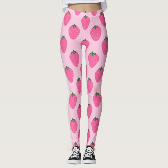 Legging morango rosa (Frente)