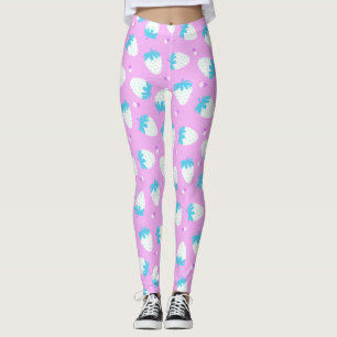 Legging Morango Rosa Azul
