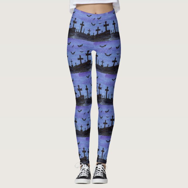 Legging Morcegos no cemitério (Frente)
