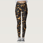 Legging Morcegos voadores do Dia das Bruxas Negro Laranja<br><div class="desc">Prepare-se para o Halloween com essas pernas assustadoras,  assustadoras,  mas bonitinhas,  do Halloween. Cobertos com pequenos morcegos voadores cor de laranja sobre fundo preto,  estas leggings trarão um pouco de diversão para o seu estilo de Halloween. Criado pela imprensa simplesmente de farmácia.</div>