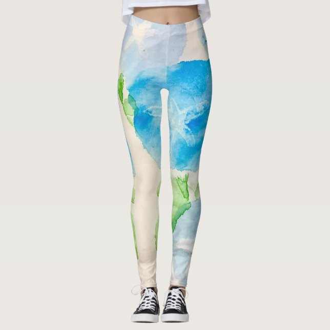Legging Morning glory flower (Frente)