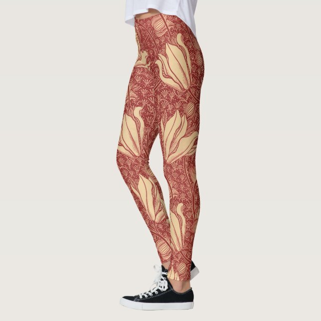 Legging Morris Inspirou Lily Flower Botânica Têxtil (Esquerda)