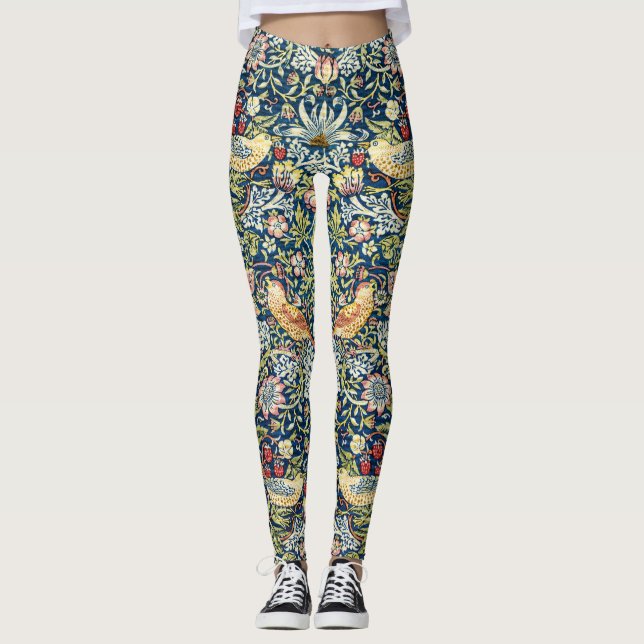 Legging Morris Ladrão de Morango Amarelo Marfim Azul Ardós (Frente)