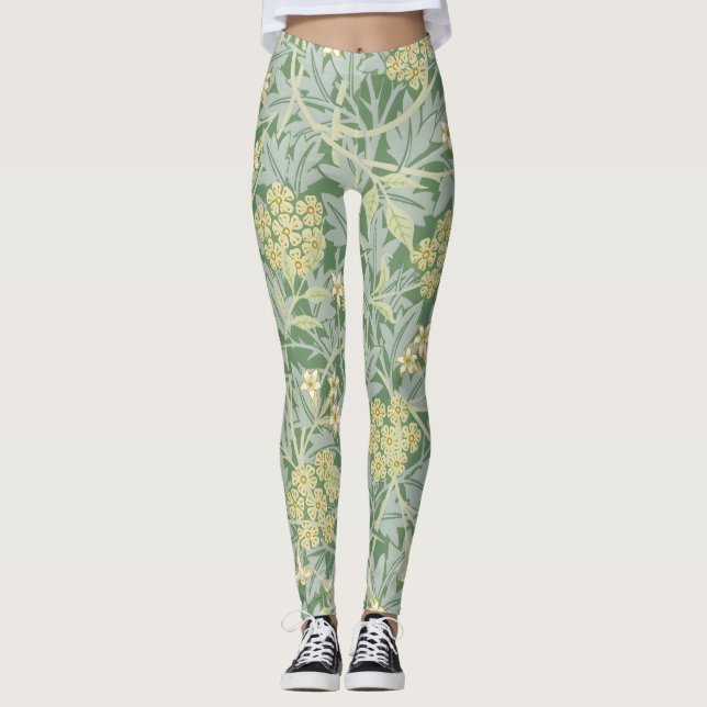 Legging Morris Vinha & Jardim Clássico de Flores (Frente)