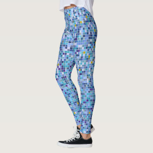 Legging Mosaico azul