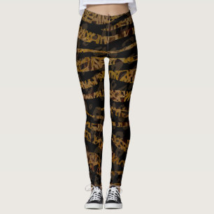 Legging Mosaico Chic Elegante Safari Glamour Selva