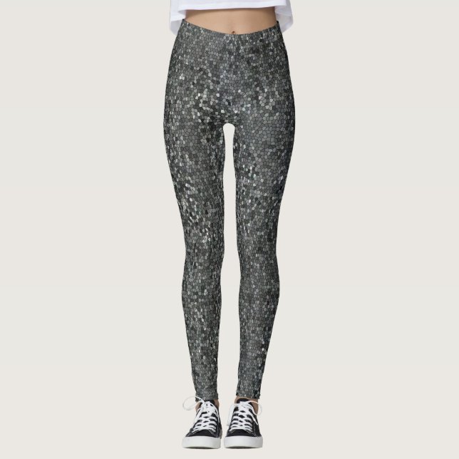Legging Mosaico contemporâneo modelado (Frente)