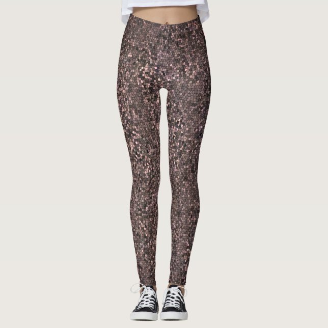 Legging Mosaico contemporâneo modelado (Frente)