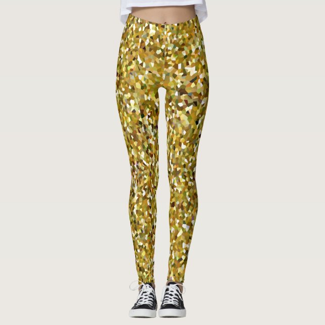 Legging Mosaico da Camuflagem (Verde e Castanho) (Versão 1 (Frente)