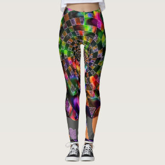 Legging Mosaico Espiral Psicodélico