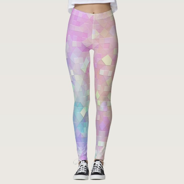 Legging mosaico holo sparkle: (Frente)