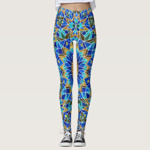 Legging Mosaico marroquino: Design Árabe sem costura