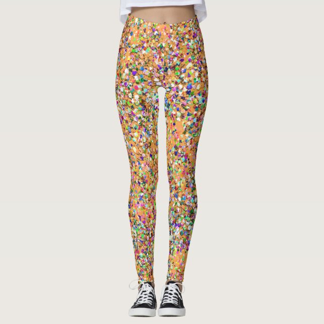 Legging Mosaico Moderno Brilho Grit (Frente)