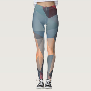 Legging Mosaico Poligonal: Elegância Geométrica Criativa.