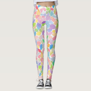 Legging Mosaico Primavera Colorido Pastel