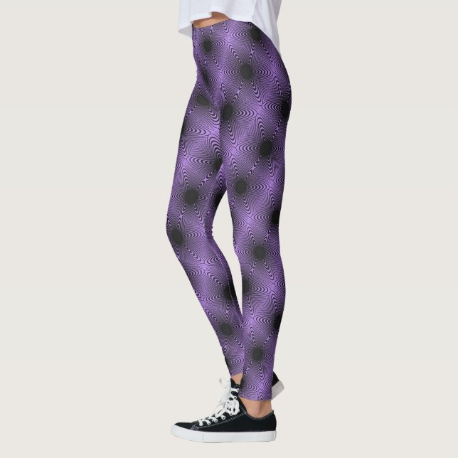 Legging Mosaico roxo-desenhar-abstrato MODERN (Esquerda)