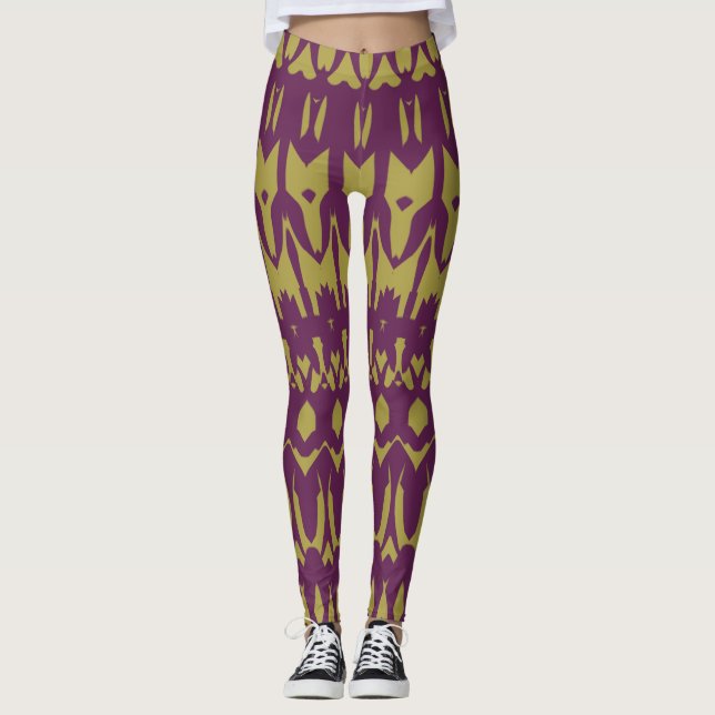 Legging Mostarda marrom moderna "Ratti_Creative_Arts" (Frente)