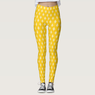 Legging Mostarda Vitoriana Fleur de Lys