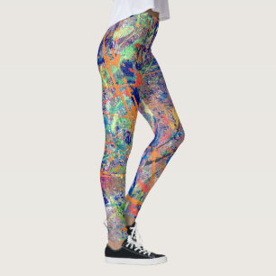 Legging Mostras de arte originais grande lite preto