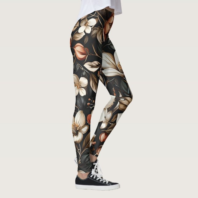 Legging 🌸 Motif floral élégant et intemporel 🌸 (Direita)