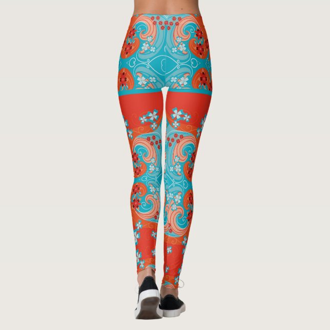 Legging motif floraux (Verso)