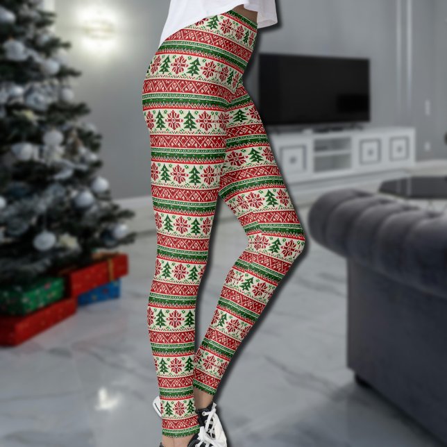 Legging Motivos Festivos de Pinheiro (Criador carregado)