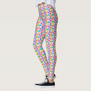Legging Muitas Folhas! Calças de Yoga de primavera Folha,