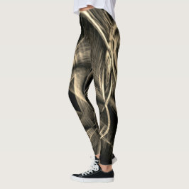 Legging Muito torcido, parecido com pínus queimados com en